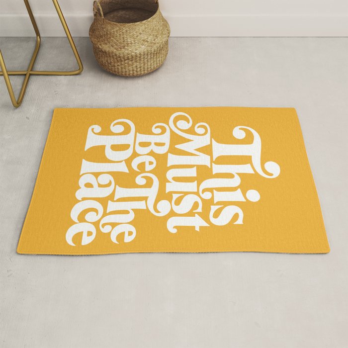 This Must Be The Place - Yellow Palette Rug Gallery Image 1
