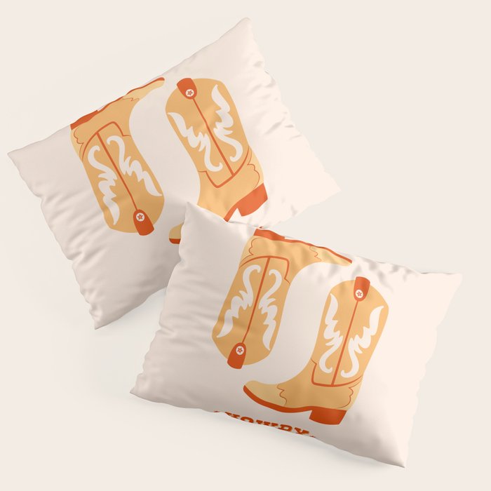 Howdy Cowboy Boots Pillow Sham Gallery Image 3