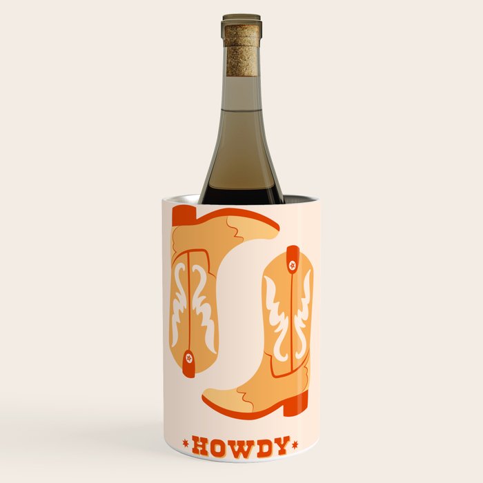 Howdy Cowboy Boots Wine Chiller Gallery Image 1