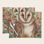 Spring Barn Owl Placemat Gallery Image 1