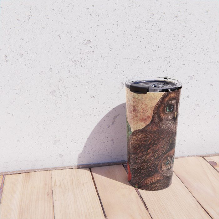 Tawny Owlets Travel Mug Gallery Image 4
