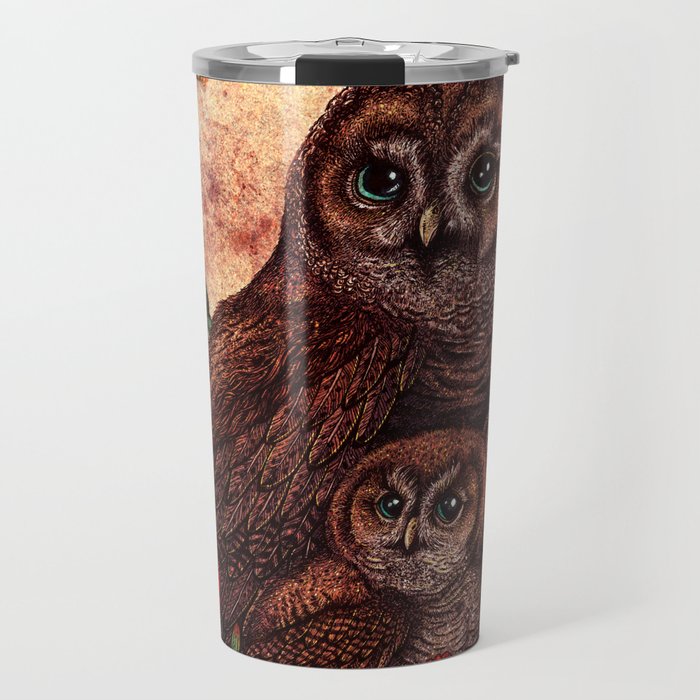 Tawny Owlets Travel Mug Gallery Image 1