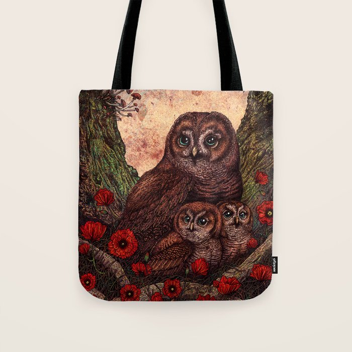 Tawny Owlets Tote Bag Gallery Image 1