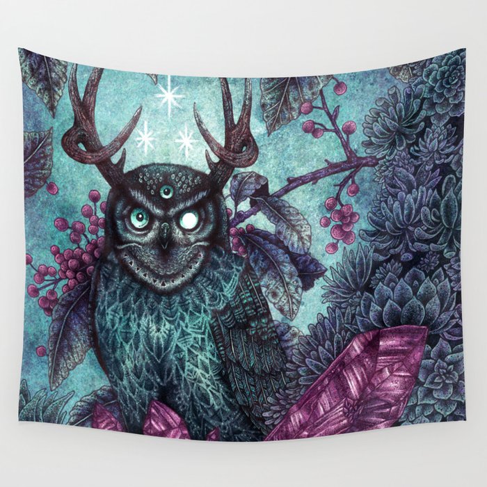 Night Owl Wall Tapestry Gallery Image 1