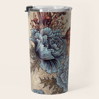 Bird Blue Roses Travel Mug Gallery Image 3