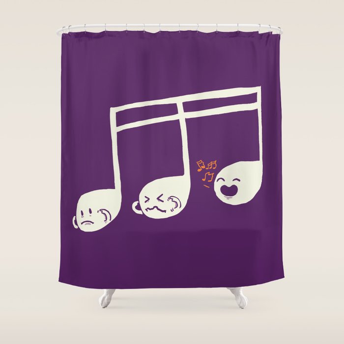 Sounds O.K. (off key) Shower Curtain Gallery Image 1