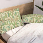 William Morris Bird & Pomegranate Bayleaf and Cream Pillow Sham Gallery Image 2