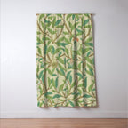 William Morris Bird & Pomegranate Bayleaf and Cream Window Curtain Gallery Image 3