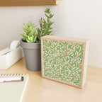 William Morris Bird & Pomegranate Bayleaf and Cream Mini Art Print Gallery Image 2