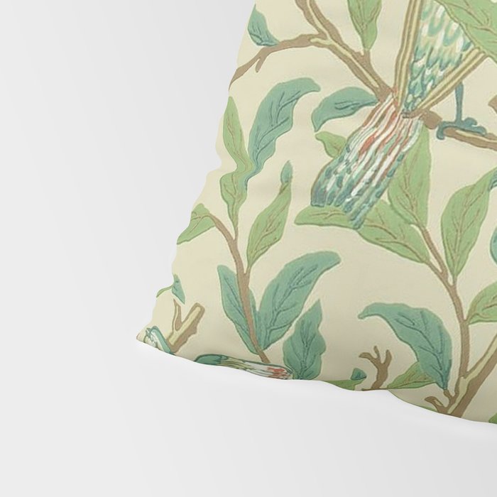 William Morris Bird & Pomegranate Bayleaf and Cream Pillow Sham Gallery Image 4