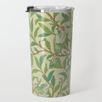 William Morris Bird & Pomegranate Bayleaf and Cream Travel Mug Gallery Image 3