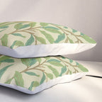 William Morris Bird & Pomegranate Bayleaf and Cream Pillow Sham Gallery Image 3