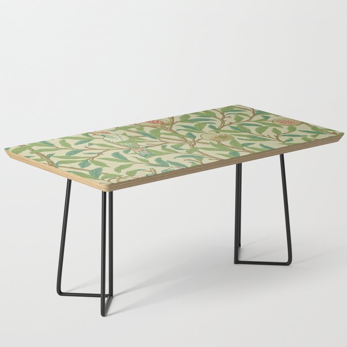William Morris Bird & Pomegranate Bayleaf and Cream Coffee Table Gallery Image 1