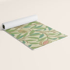 William Morris Bird & Pomegranate Bayleaf and Cream Yoga Mat Gallery Image 2