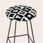 Alphabet Black and White Stool Gallery Image 2