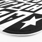 Alphabet Black and White Bath Mat Gallery Image 3