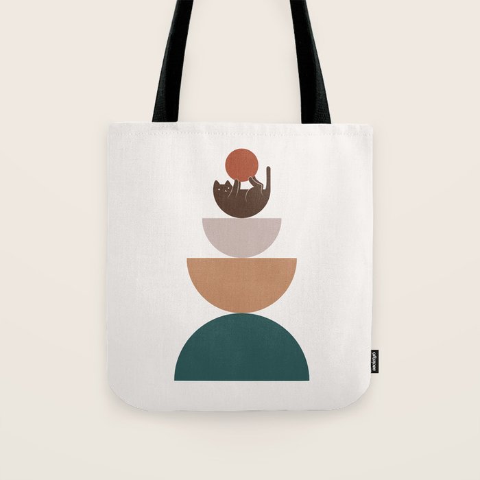 Cat Landscape 82 Tote Bag Gallery Image 1