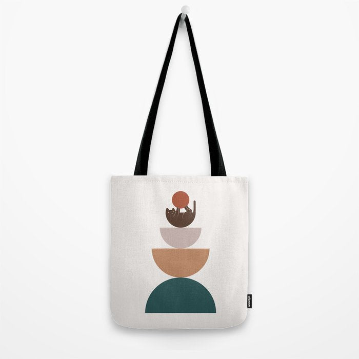 Cat Landscape 82 Tote Bag Gallery Image 2