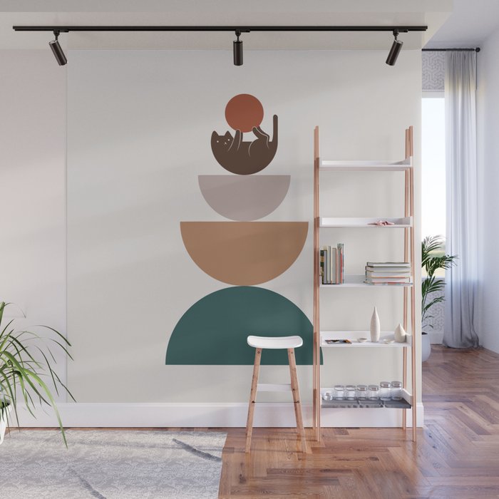 Cat Landscape 82 Wall Mural Gallery Image 1