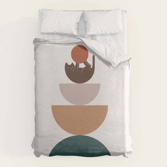 Cat Landscape 82 Duvet Cover Gallery Image 6