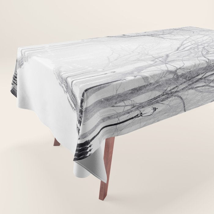 Snowy Park Tablecloth Gallery Image 1