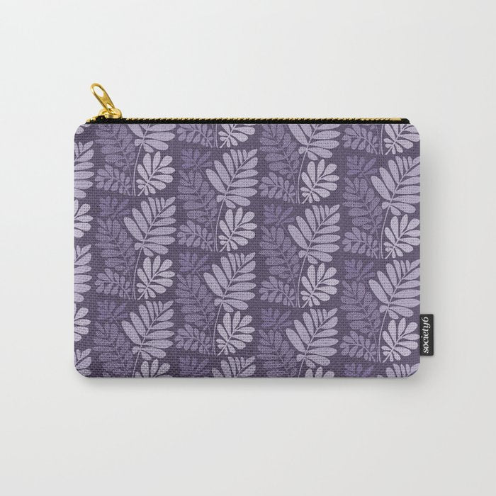 Forest Tropics in Mauve Carry All Pouch Gallery Image 1