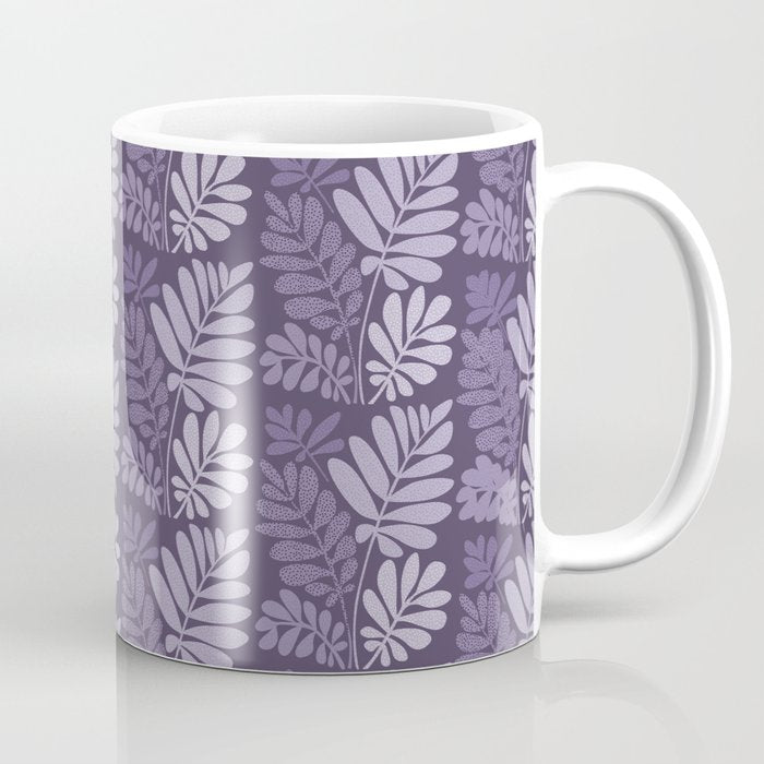 Forest Tropics in Mauve Coffee Mug Gallery Image 1