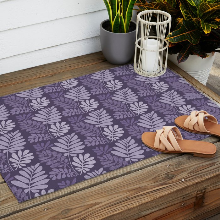 Forest Tropics in Mauve Outdoor Rug Gallery Image 2