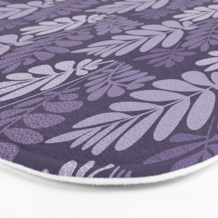 Forest Tropics in Mauve Bath Mat Gallery Image 3