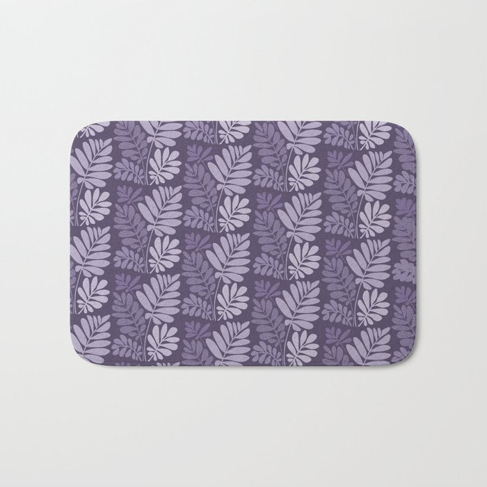 Forest Tropics in Mauve Bath Mat Gallery Image 1