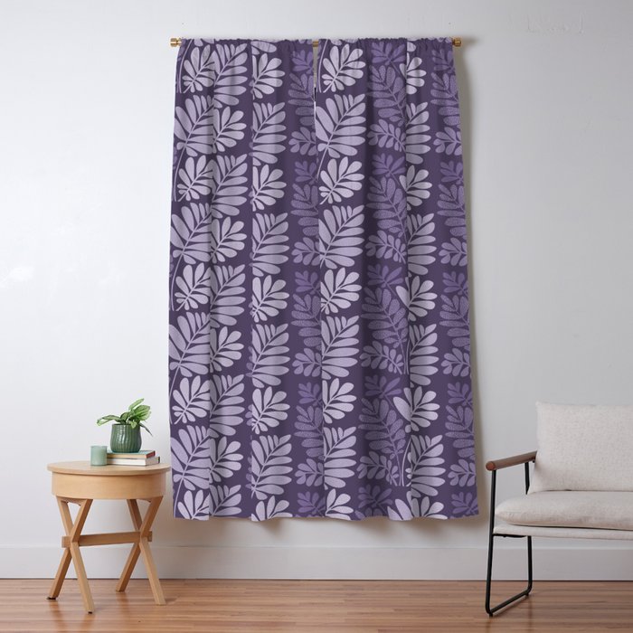 Forest Tropics in Mauve Window Curtain Gallery Image 5