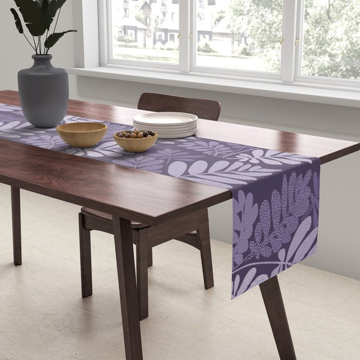 Forest Tropics in Mauve Table Runner Gallery Image 2