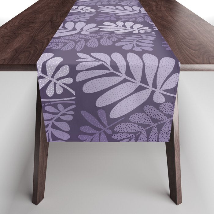 Forest Tropics in Mauve Table Runner Gallery Image 1