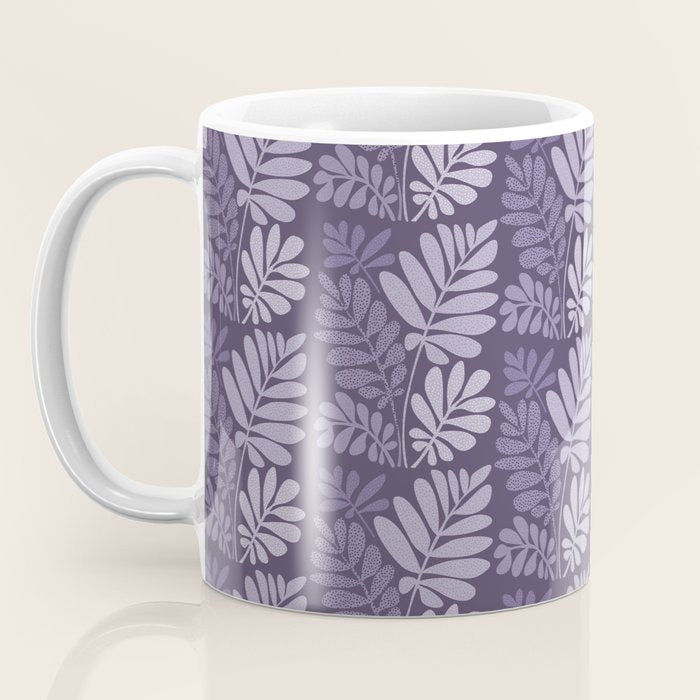 Forest Tropics in Mauve Coffee Mug Gallery Image 3