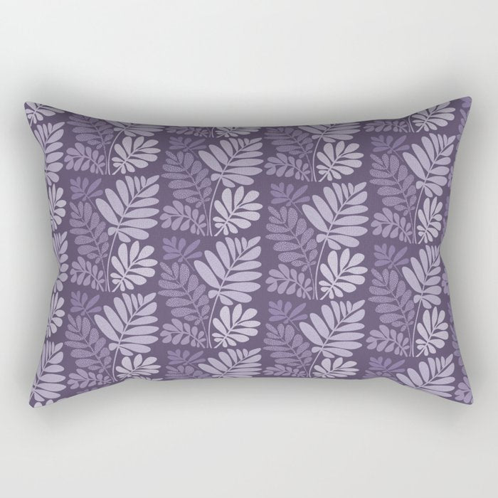 Forest Tropics in Mauve Rectangular Pillow Gallery Image 1