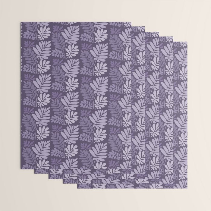 Forest Tropics in Mauve Wrapping Paper Gallery Image 3