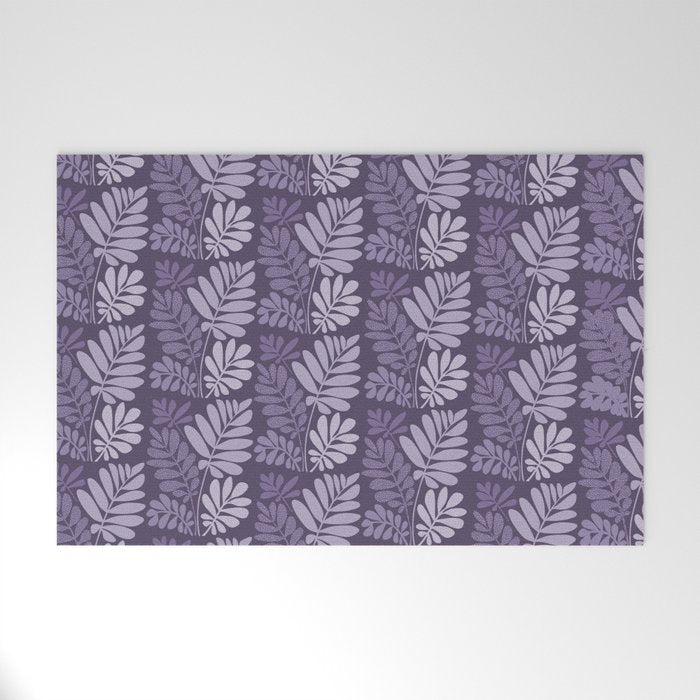 Forest Tropics in Mauve Welcome Mat Gallery Image 1