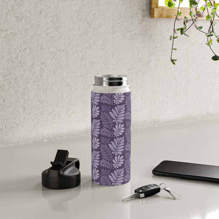 Forest Tropics in Mauve Water Bottle Gallery Image 4