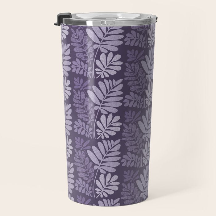 Forest Tropics in Mauve Travel Mug Gallery Image 3