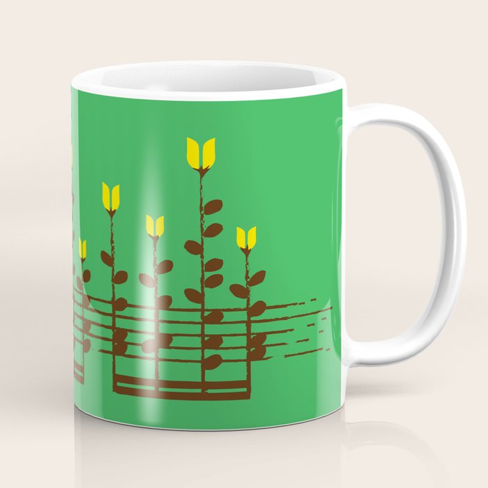 Music notes garden Coffee Mug Gallery Image 1