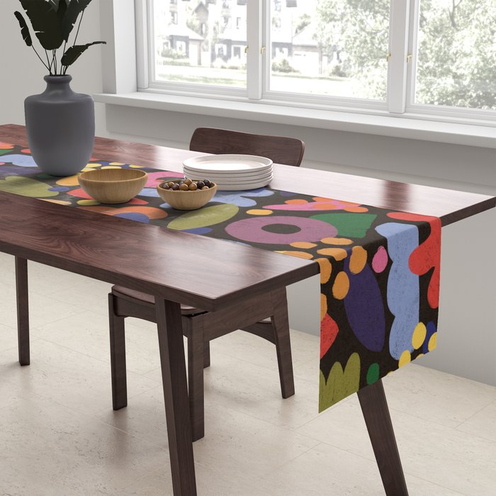 Bright Abstract Pattern #2 Table Runner Gallery Image 2