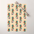 Owl Reading Rainbow Wrapping Paper Gallery Image 1