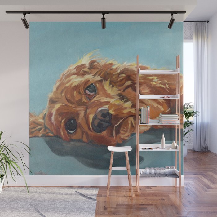 Newton the Lounging Cocker Spaniel Wall Mural Gallery Image 1