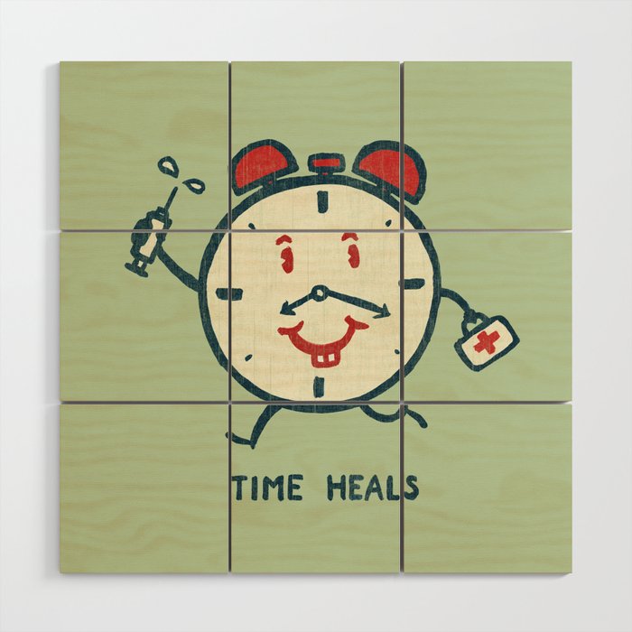 Time heals Wood Wall Art Gallery Image 1