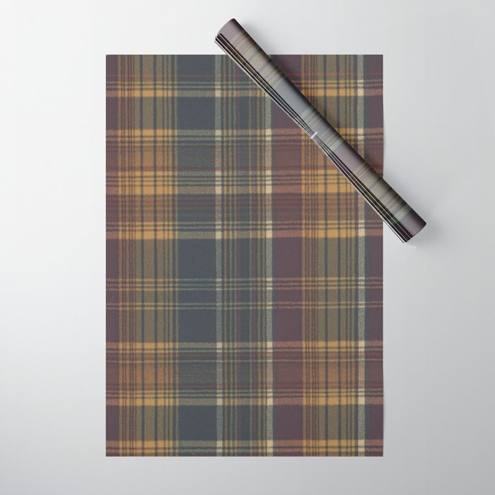 Warm Plaid Pattern Wrapping Paper Gallery Image 1