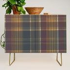 Warm Plaid Pattern Credenza Gallery Image 1