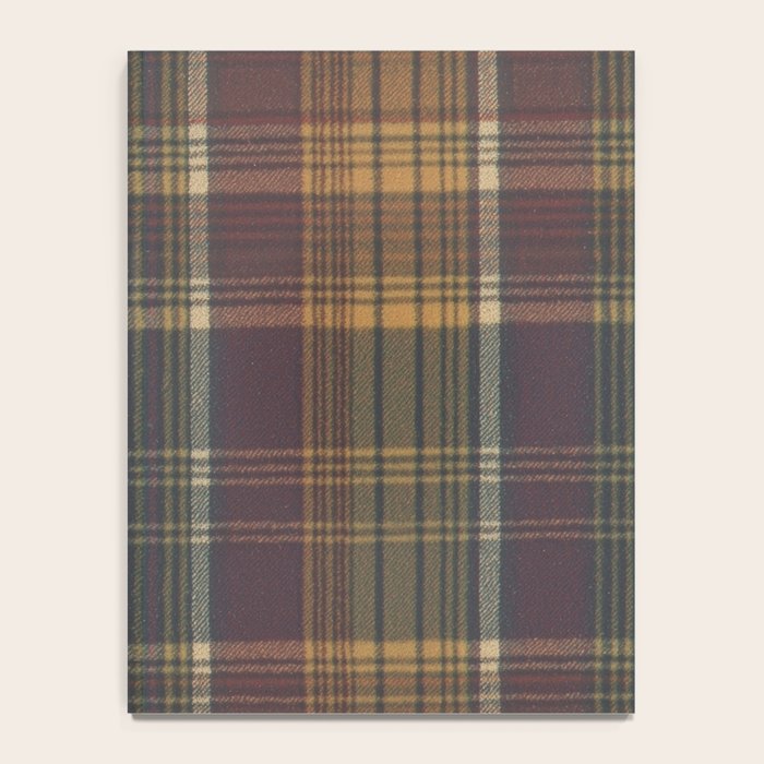 Warm Plaid Pattern Notebook Gallery Image 4