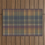 Warm Plaid Pattern Outdoor Rug Gallery Image 1