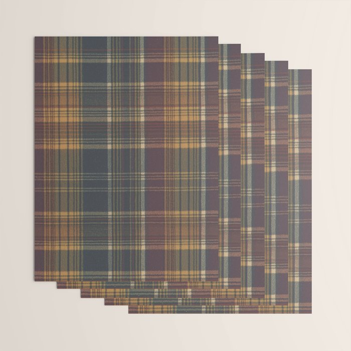 Warm Plaid Pattern Wrapping Paper Gallery Image 3