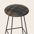 Warm Plaid Pattern Stool Gallery Image 2